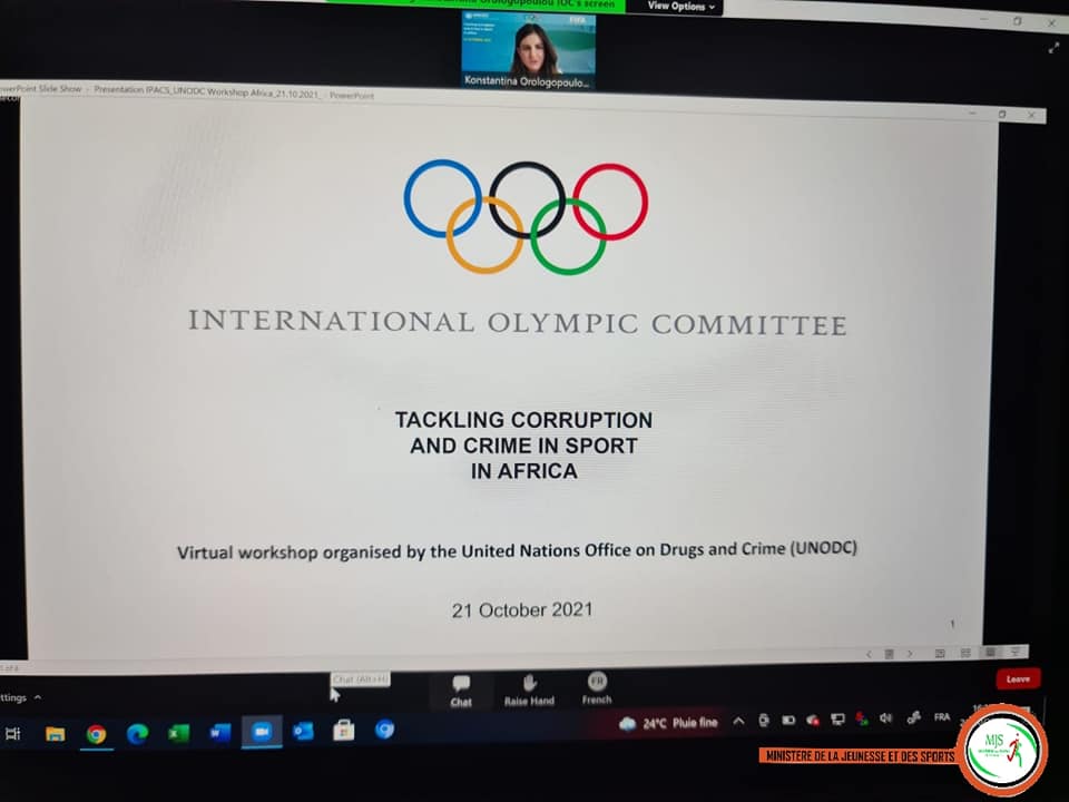 Office des Nations Unies contre la drogue et criminalité (UNODC) : Lutter contre la corruption et la criminalité dans le sport en Afrique.