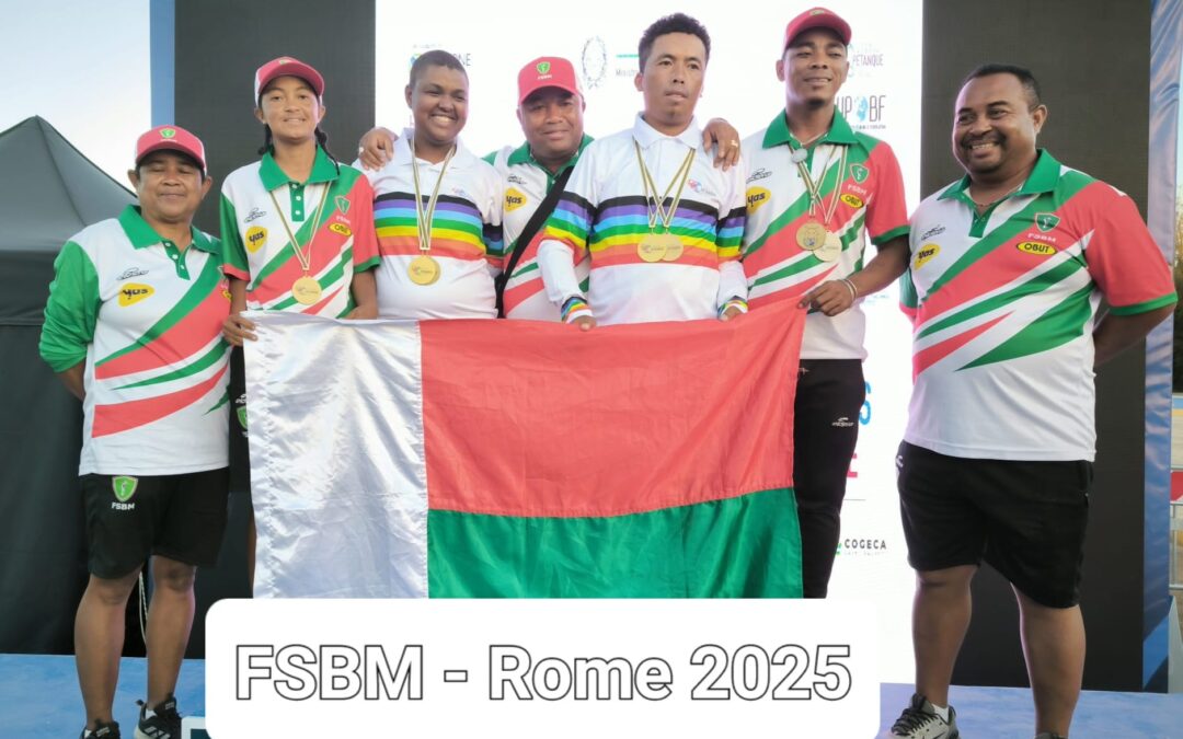 Madagascar brille au Mondial de Pétanque 2025 à Rome